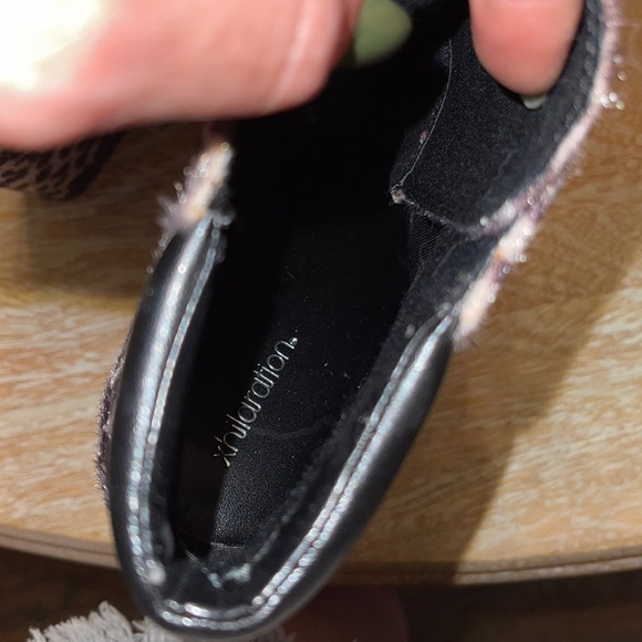 Vintage Y2K, 90s dalmatian leopard print for platform wedge boots Gyaru - Picture 4 of 4